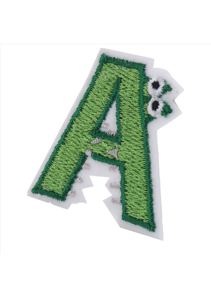 Giysiler Için Çizgi Film Renkli Alfabe Yamaları Çıkartma Nakış Yamaları (Yurt Dışından)