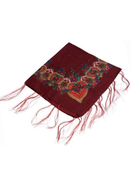 Büyük Boy Hamavi Şal – Günlük Kullanıma Uygun Püsküllü Puşi