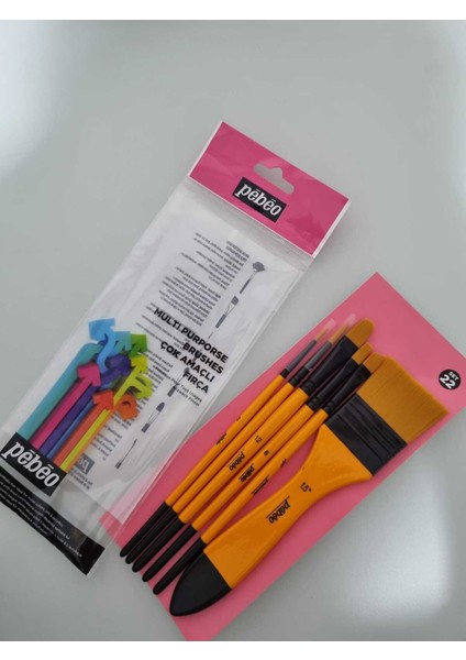 Fırça Seti Düz Kesik Kısa Saplı No:0-2-4-10-12-18 6 Lı Set fiyatları