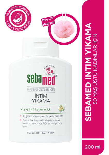 Intim Yıkama Jeli- Menapoz 200ML Set - Duş Lifi Hediyeli Set