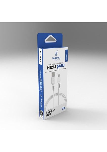 Pulse C3 Type-C - USB Kablo 3A 100CM 30'lu Koli modelleri