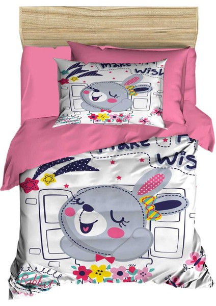 Dijital Baskılı 3D Pamuklu Yenidoğan Bebek Nevresim Takımı Wish Rabbit fiyatları