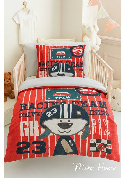 Yenidoğan Erkek Bebek Nevresim Takımı ;100 Pamuklu Racing Team modelleri