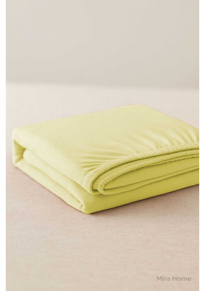 Tek Kişilik Düz Penye ;Pamuklu Lastikli Çarşaf 100X200 cm Newsheet Sarı fırsatları