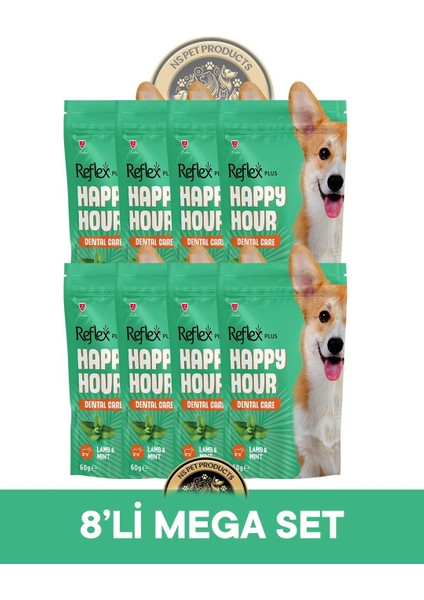 Plus Happy Hour 8'li Köpek Maması Mega Set 4 / 8X60GR