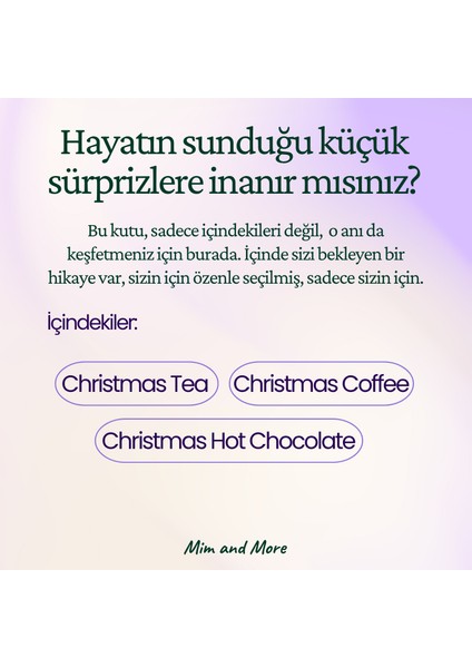 New Year Hediye Kutusu | Christmas Tea, Christmas Coffee, Hot Chocolate – Yılbaşı Hediye Seti modelleri