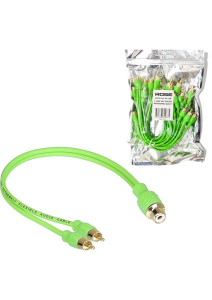 Ofc Bakır Oto Anfi Y Kablo 2 Erkek 1 Dişi 10 Adet Rose RC-Y100