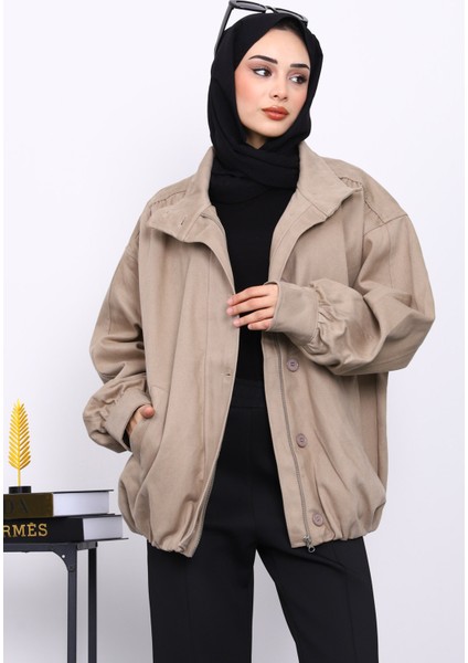 Vizon Pileli Astarlı Gabardin Ceket modelleri