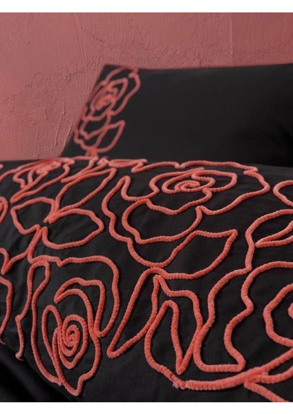Cotton Box Brode Ranforce Çift Kişilik Nevresim Takımı Rosen Mercan fiyatları