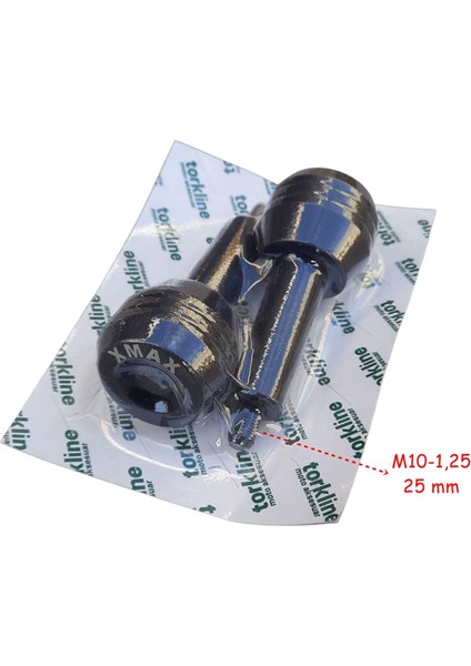 Yamaha Xmax 250 Egzoz Koruma Takozu Alüminyum Siyah 2 Li