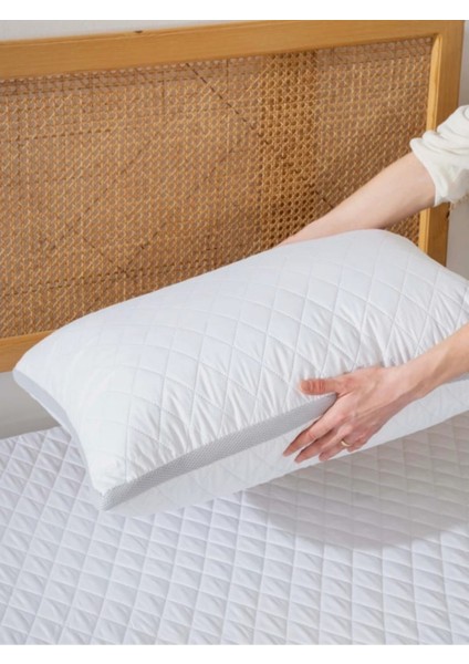 Klimalı Silikon Yastık 50X70 cm | Terletmeyen Kapitone Kumaş | Saf Silikon Dolgu | Yerli üretim | 4 adet fiyatları