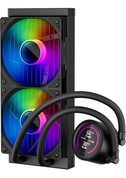 Thunderstorm TS4 240mm Siyah ARGB Dijital Sıcaklık Ekran Göstergeli AM5 / LGA 1851 İşlemci Sıvı Soğutucu indirimleri