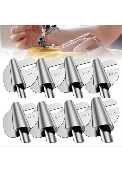 Dikiş Makinesi Için 8 Adet Üniversal Dikiş Rulo Kenar Ayağı (3-10MM) (Yurt Dışından) fiyatları