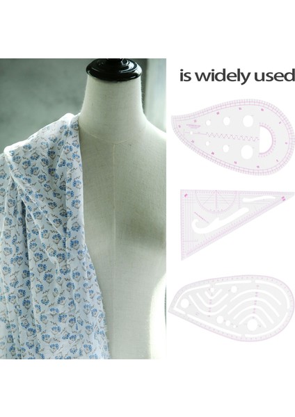 Dikiş Cetvel Seti (4 Parça) - Metrik Cetvel Ölçüm Şablonu Araçları 4 Stil (Yurt Dışından) modelleri