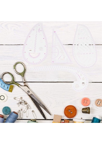 Dikiş Cetvel Seti (4 Parça) - Metrik Cetvel Ölçüm Şablonu Araçları 4 Stil (Yurt Dışından) indirimleri