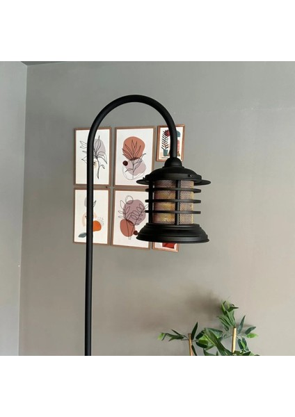 Siyah Lambader Modern Dekoratif Metal Oturma Odası Çalışma Odası Zemin Lambası fiyatları