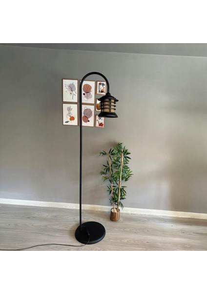 Siyah Lambader Modern Dekoratif Metal Oturma Odası Çalışma Odası Zemin Lambası modelleri