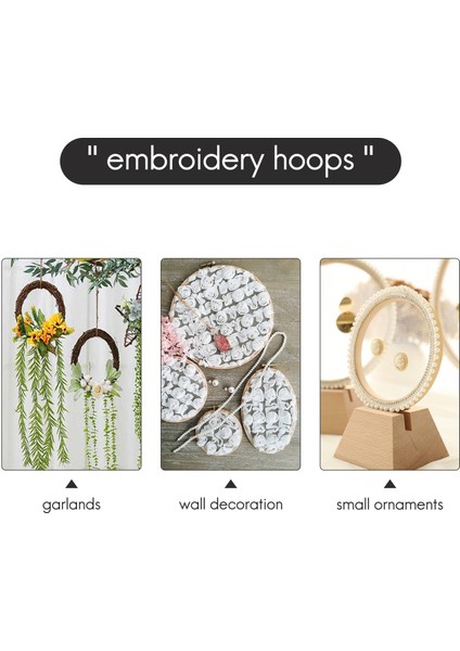 Sanat ve El Sanatları Için 2 Parça Oval Nakış Kasnağı, Çapraz Dikiş Kasnağı ve Halka (Yurt Dışından) modelleri