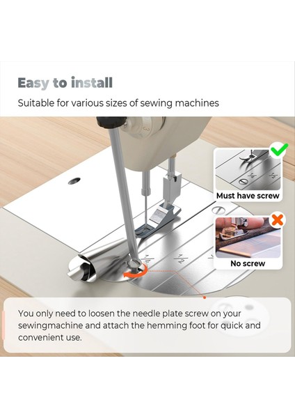 Dikiş Makinesi Için 8 Adet Üniversal Dikiş Rulo Kenar Ayağı (3-10MM) (Yurt Dışından) modelleri