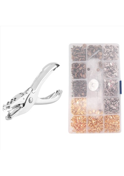 Deri Perçinleri, 300 Set Çift Kapaklı Perçin 3 Boyut (Yurt Dışından) fiyatları