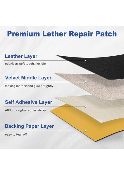 Deri Tamir Yaması, 3X60 Inç Kendinden Yapışkanlı Deri Tamir Bandı (Yurt Dışından) fırsatları