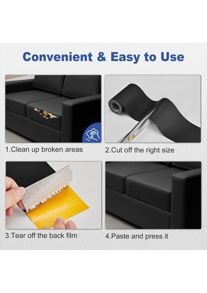 Deri Tamir Yaması, 3X60 Inç Kendinden Yapışkanlı Deri Tamir Bandı (Yurt Dışından) indirimleri
