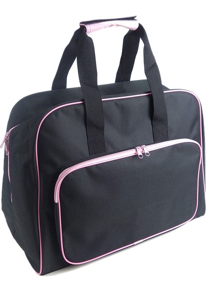 Çok Işlevli Dikiş Makinesi Seyahat Taşınabilir Saklama Çantası Siyah Pembe (Yurt Dışından)