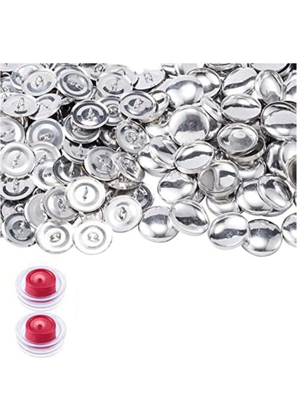 100 Set 23 mm Dikiş Düğmesi Kılıfı Seti (Yurt Dışından)