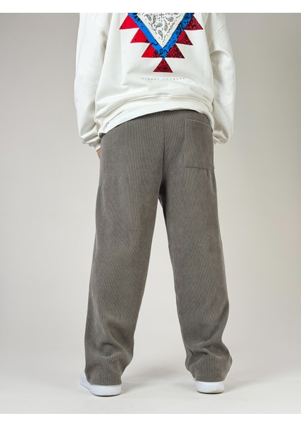 Oversize Gri Erkek Baggy Pantolon COC2520 fırsatları
