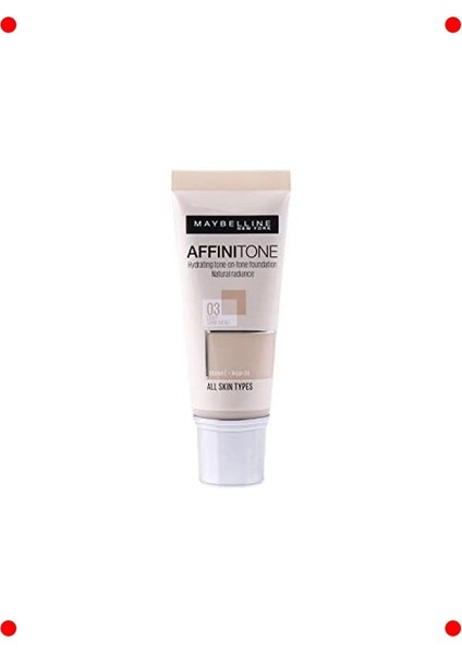 Doğal Görünümlü Fondöten - 03 Açık Kum Beji 30 ml