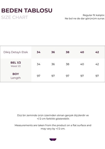 Dikiş Detaylı Etek