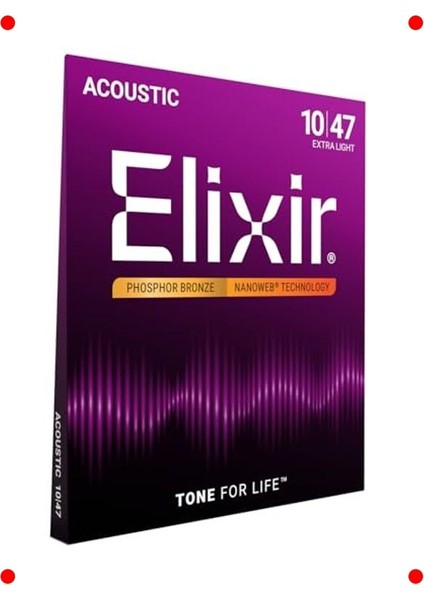 Nanoweb Phosphor Bronze Akustik Gitar Teli (10-47)