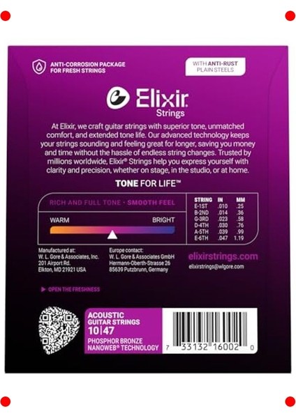 Nanoweb Phosphor Bronze Akustik Gitar Teli (10-47) fiyatları