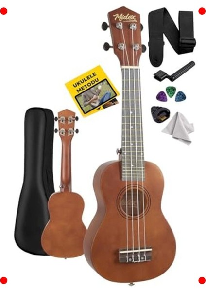 Konser Boy Maun Ukulele Başlangıç Seti