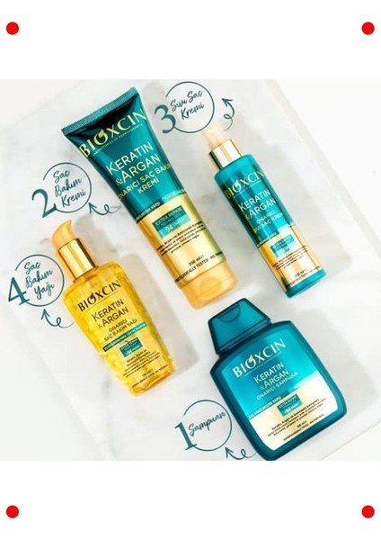 Keratin & Argan Onarıcı Saç Bakım Yağı 150 ml fırsatları