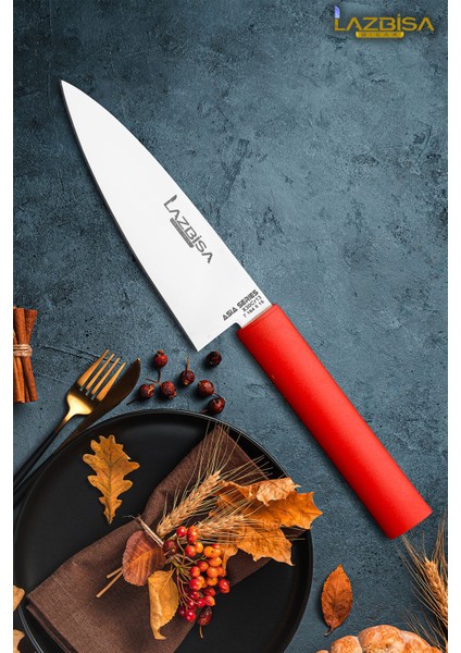 Asia Serisi Mutfak Bıçak Sivri Şef Bıçağı Et Ekmek Sebze Salata Şef Bıçağı Hds-23