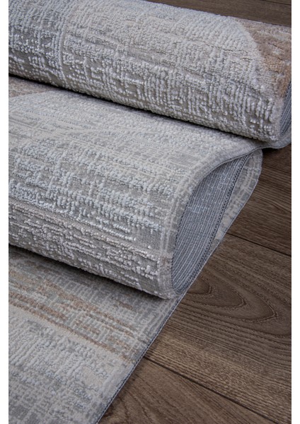 Gri Bej Polyester Halı – Antibakteriyel, Tozumaz, Saçaklı, Salon, Oturma ve Çocuk Odası Yolluk, Makine Dokuma fiyatları