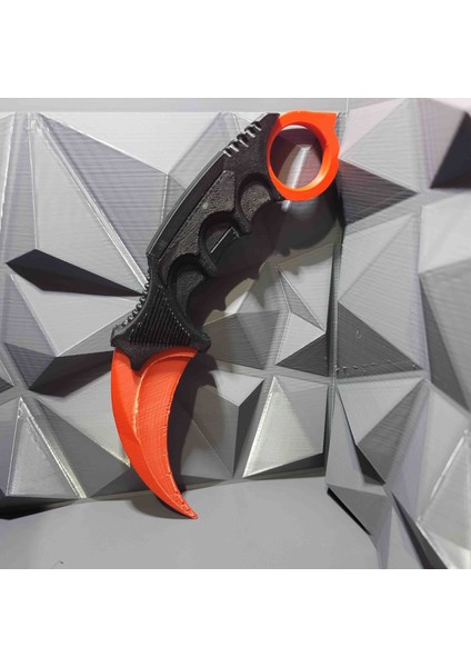 Karanbit Tarzı Dekoratif Koleksiyon Ürünü – Kırmızı Renk – 3D Baskı Koleksiyon Ürünü