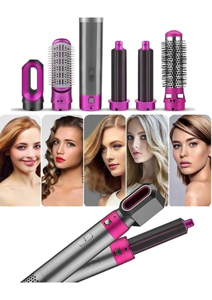 5’i 1 Arada Saç Şekillendirici Fön Makinesi – 5 Başlıklı Hot Air Styler, Saç Kurutma ve Bukle Yapma Seti fiyatları