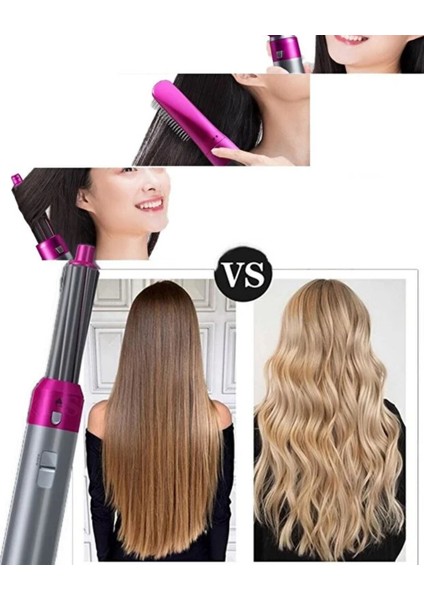 5’i 1 Arada Saç Şekillendirici Fön Makinesi – 5 Başlıklı Hot Air Styler, Saç Kurutma ve Bukle Yapma Seti modelleri