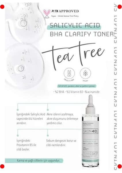 Salisilik Asit (Bha) Tonik %2 - Gözenek Arındırıcı fiyatları