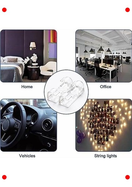 Yapışkanlı Kablo Düzenleyici Klips Seti (20 Adet) fiyatları