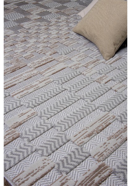 Gri Bej Sisal Bukle Dokuma Hasır Desen Kaymaz Saçaklı Makine Halısı Salon, Mutfak, Çocuk Odası Yolluk modelleri