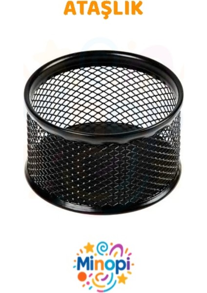 Plastik Siyah Ataşlık Ofis Büro Düzenleyici Ataçlık