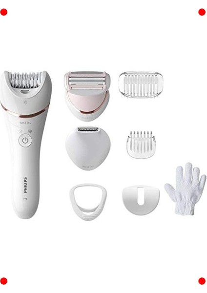 Kablosuz Islak & Kuru Epilasyon Cihazı | 7 Aksesuar Dahil