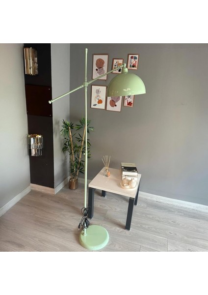 Mint Lambader Hareketli Başlık Modern Dekoratif Metal Oturma Odası Çalışma Odası Zemin Lambası modelleri