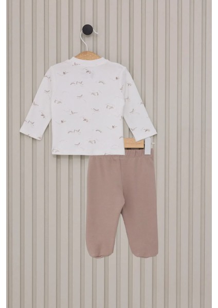 Erkek Bebek Patikli 3'lü Takım USB2018 Krem fırsatları