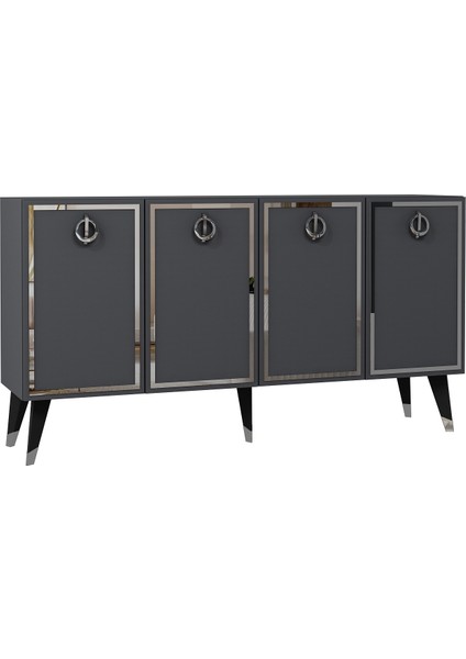 8215-32DD KB150 Konsol, Tv Ünitesi Antrasit-Gümüş fırsatları