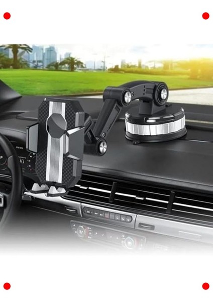 360° Dönen Vakumlu Araç Içi Telefon Tutucu