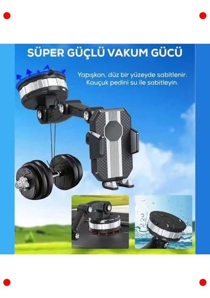 360° Dönen Vakumlu Araç Içi Telefon Tutucu modelleri